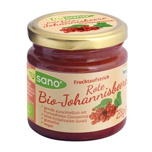 Bild von Bio Johannisbeer Fruchtaufstrich, 235 g, Frusano