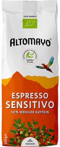 Bild von Bio Espresso Sensitivo gem. -50% Koffein, 250 g, Altomayo