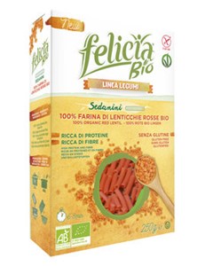 Bild von Sedanini aus roten Linsen, 250 g, felicia bio, VITABELLA, Organique, YUM KAH