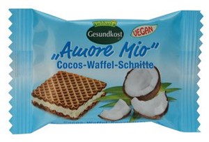 Bild von Cocos-Waffel-Schnitte Amore Mio, 19 g, Liebharts