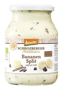 Bild von Bananensplit Joghurt, 500 g, Schrozberger Milchbauern